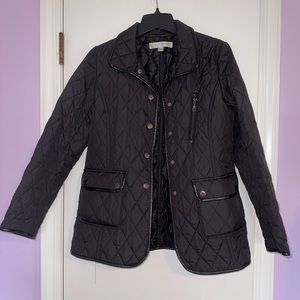 Larry Levine Black Quilted Lightweight Jacket